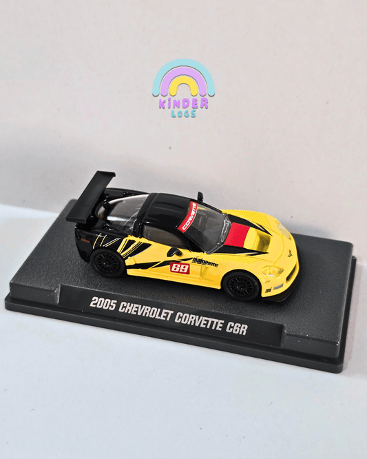 Majorette 2005 Chevrolet Corvette C6R With Acrylic Case (Uncarded New) - Kinder Logs