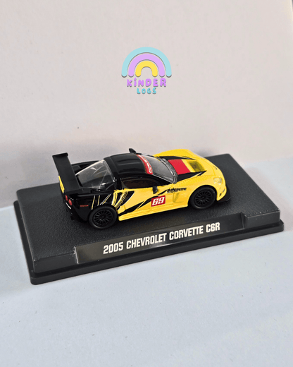 Majorette 2005 Chevrolet Corvette C6R With Acrylic Case (Uncarded New) - Kinder Logs