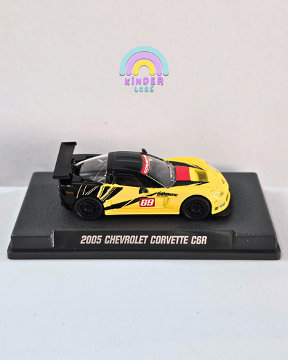 Majorette 2005 Chevrolet Corvette C6R With Acrylic Case (Uncarded New) - Kinder Logs