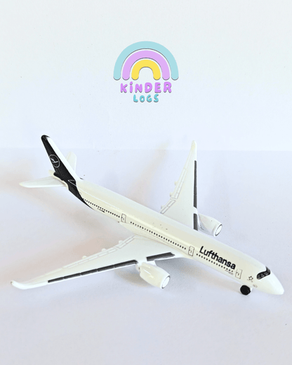 Majorette A350-900 Aeroplane - Lufthansa Airlines (Uncarded - New) - Kinder Logs