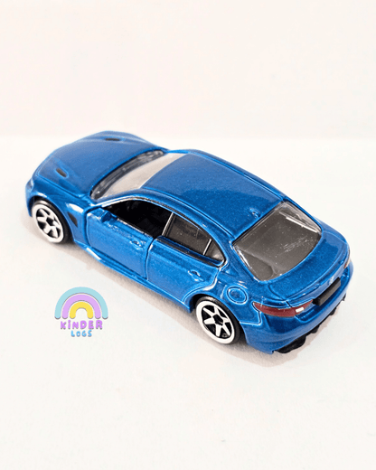 Majorette Alfa Romeo Giulia - Blue (Uncarded) - Kinder Logs