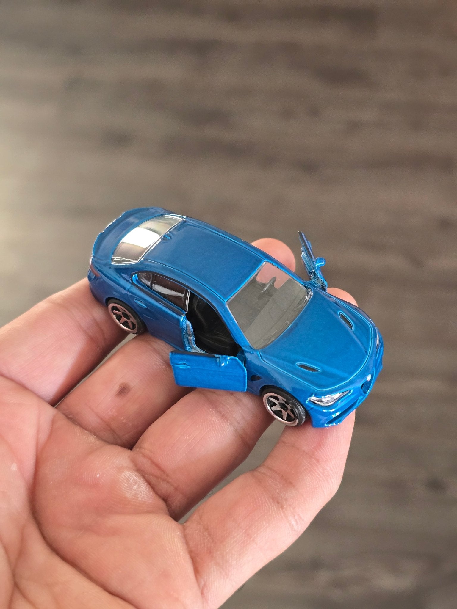 Majorette Alfa Romeo Giulia - Blue (Uncarded - New) - Kinder Logs