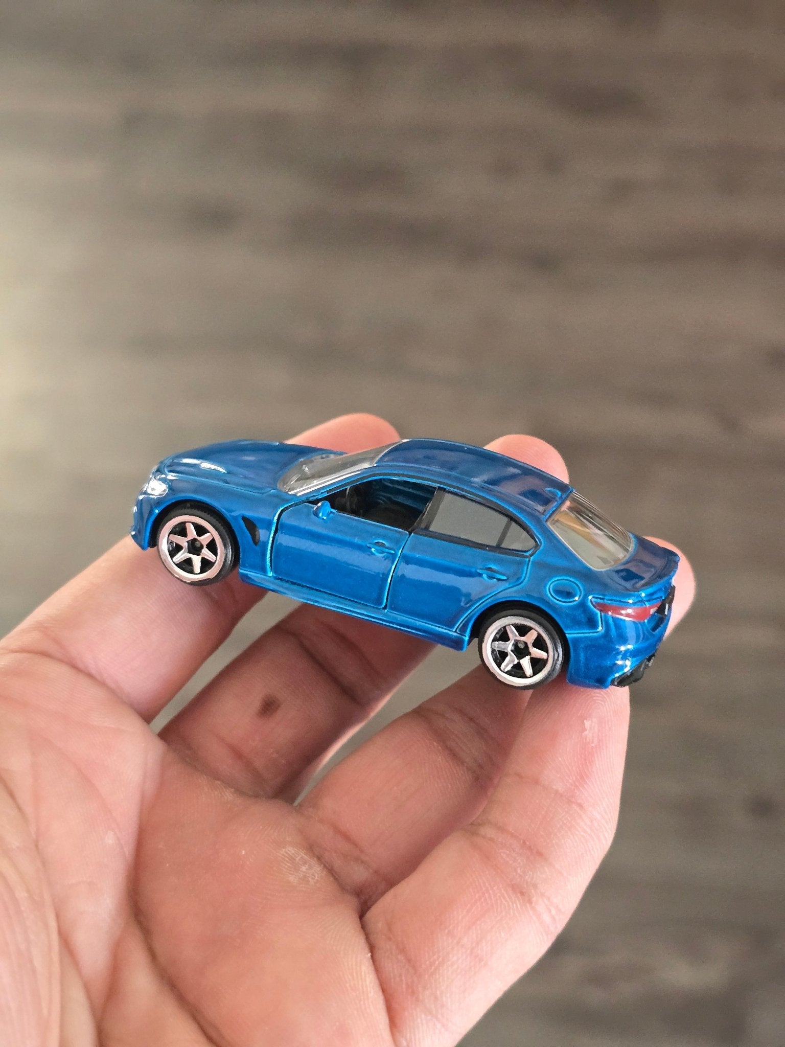 Majorette Alfa Romeo Giulia - Blue (Uncarded - New) - Kinder Logs