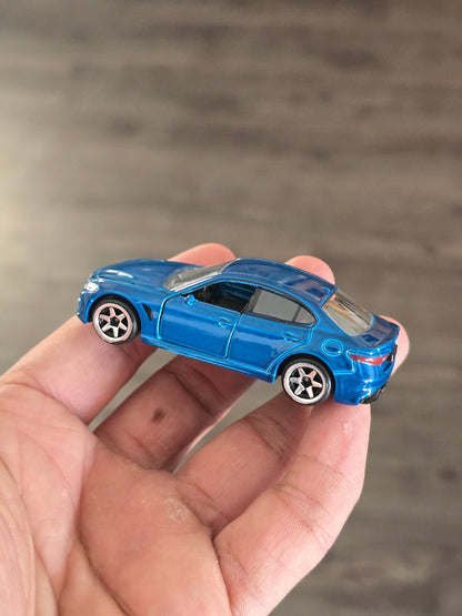 Majorette Alfa Romeo Giulia - Blue (Uncarded - New) - Kinder Logs