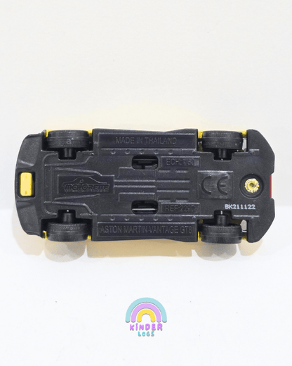 Majorette Aston Martin Vantage GT8 - Yellow (Uncarded) - Kinder Logs