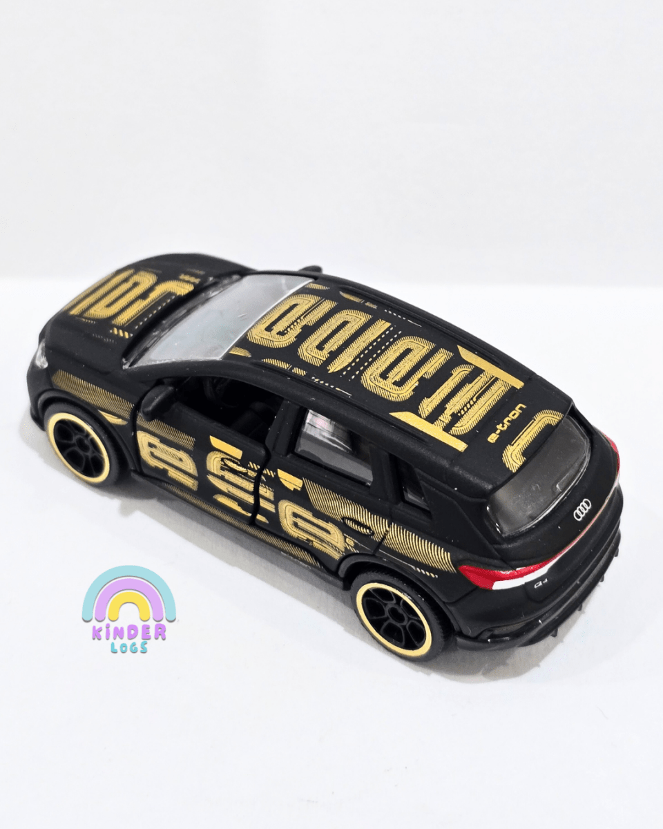 Majorette Audi Q4 e - TRON - Black - Gold (Uncarded) - Kinder Logs