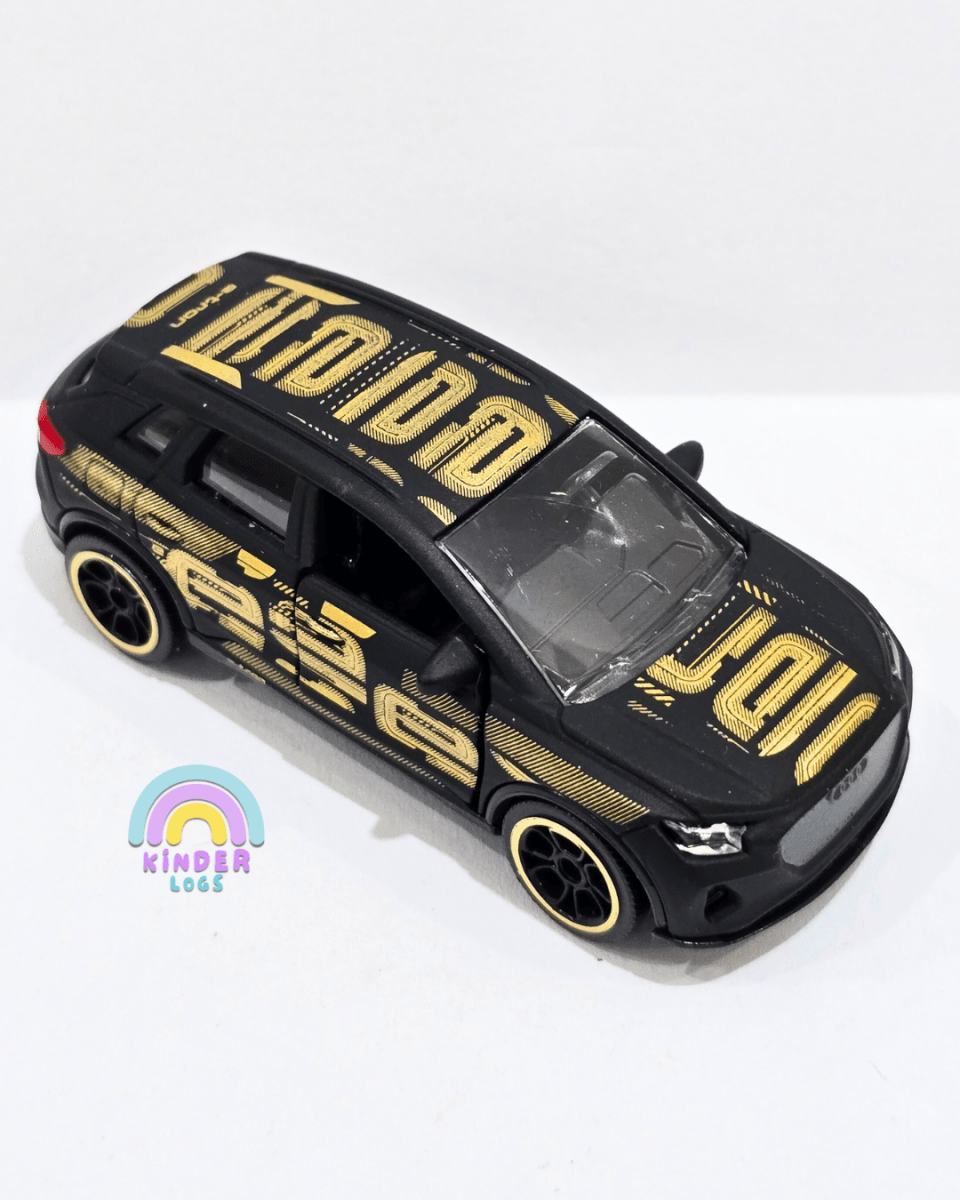 Majorette Audi Q4 e - TRON - Black - Gold (Uncarded) - Kinder Logs