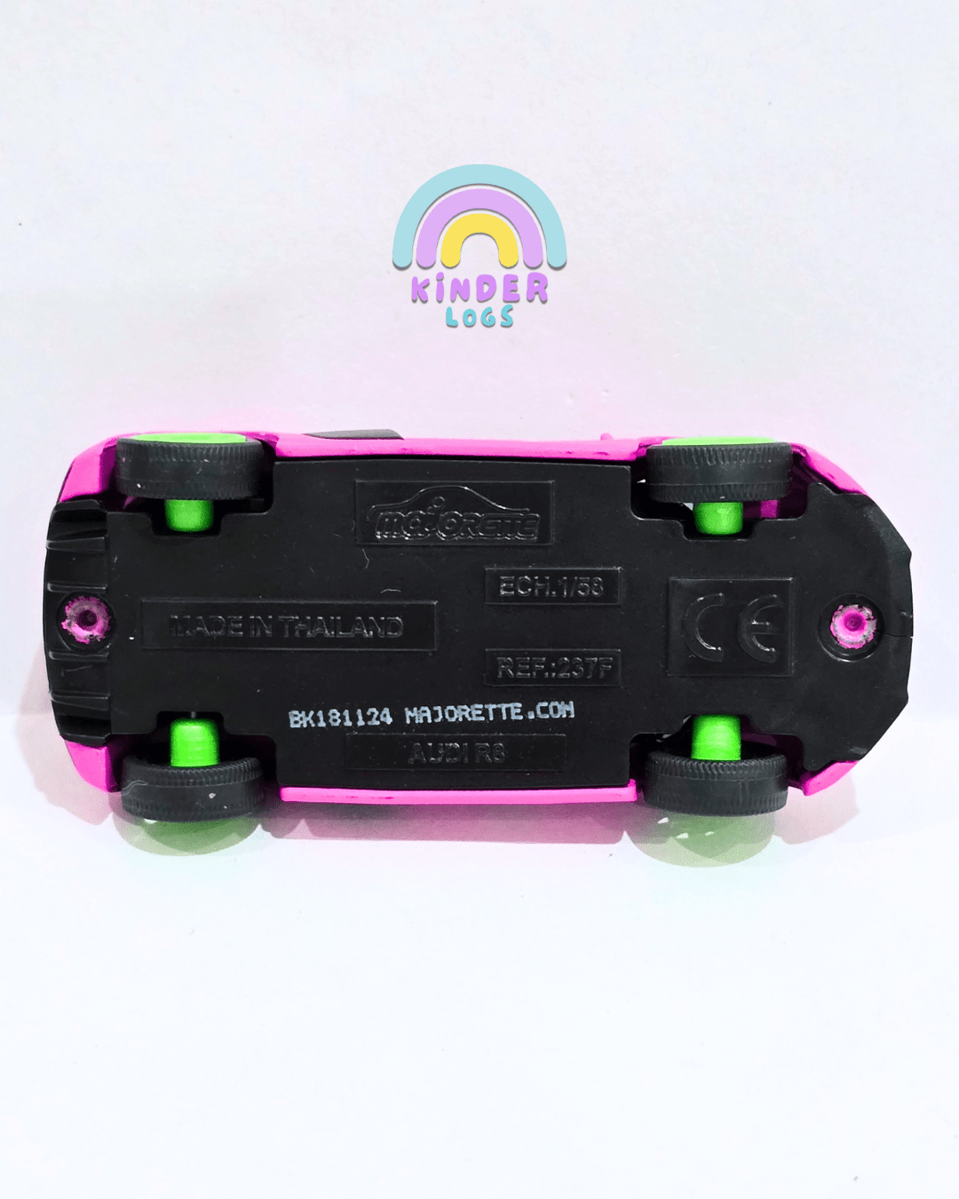 Majorette Audi R8 - 2025 CHASE Car - Pink - (Uncarded - New) - Kinder Logs