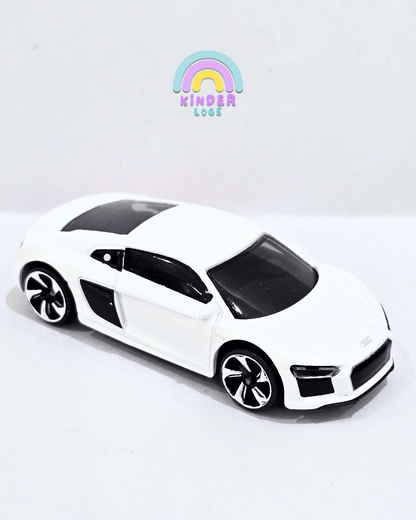 Majorette Audi R8 - Matte White (Uncarded - New) - Kinder Logs