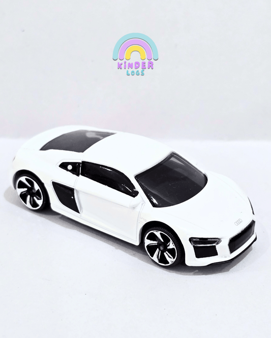 Majorette Audi R8 - Matte White (Uncarded - New) - Kinder Logs