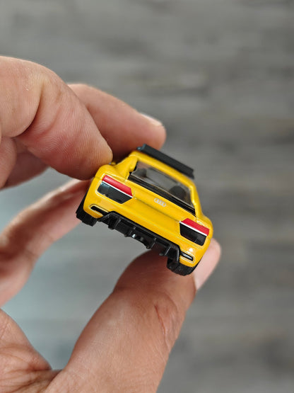Majorette Audi R8 Taxi Car - Yellow (Uncarded) - Kinder Logs