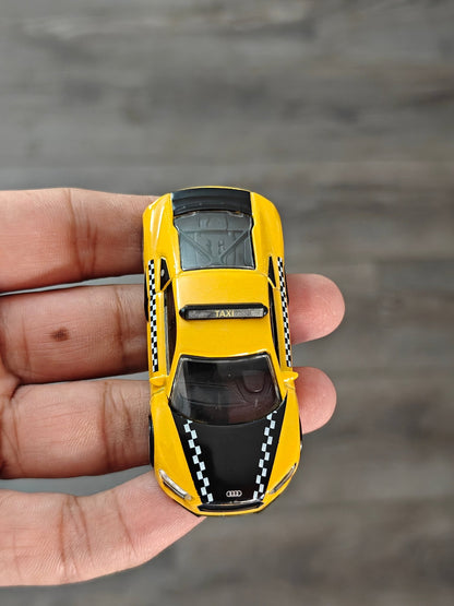 Majorette Audi R8 Taxi Car - Yellow (Uncarded) - Kinder Logs