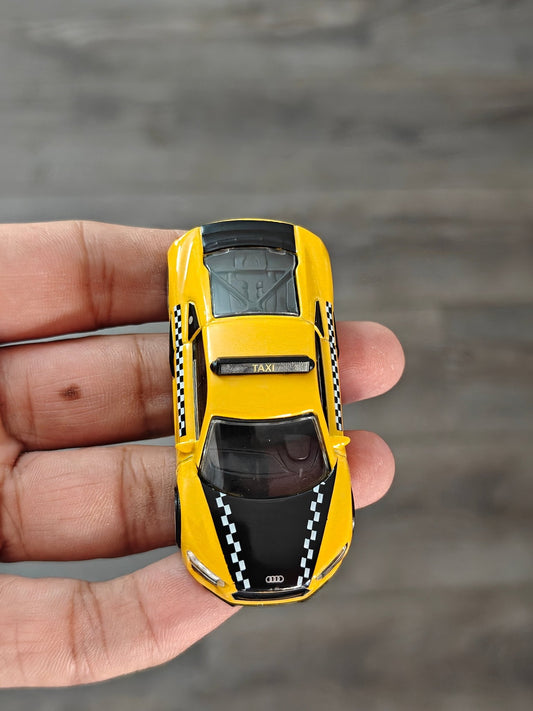 Majorette Audi R8 Taxi Car - Yellow (Uncarded) - Kinder Logs