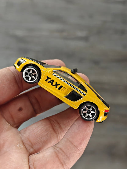 Majorette Audi R8 Taxi Car - Yellow (Uncarded) - Kinder Logs
