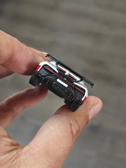 Majorette Bugatti Chiron Pur Sport 39 - White (Uncarded - New) - Kinder Logs