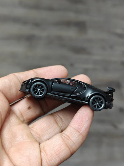Majorette Bugatti Chiron Pur Sport Black Edition (Uncarded - New) - Kinder Logs