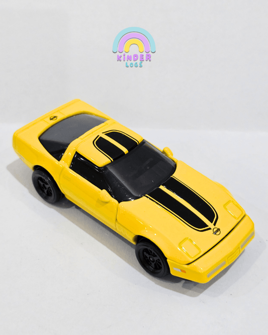 Majorette Chevrolet Corvette C4 - Yellow (Uncarded) - Kinder Logs