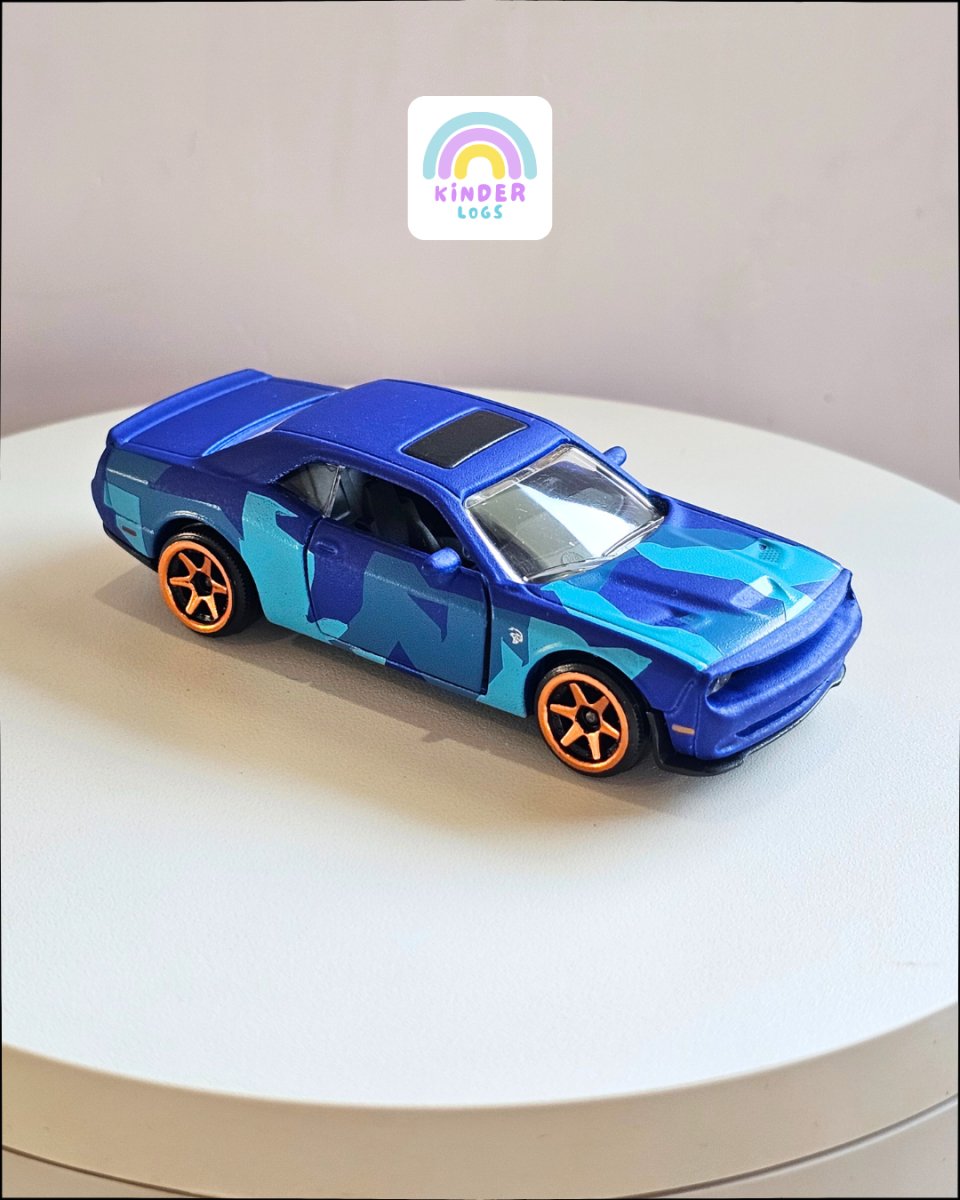 Majorette Dodge Challenger SRT Hellcat - Rare (Uncarded) - Kinder Logs