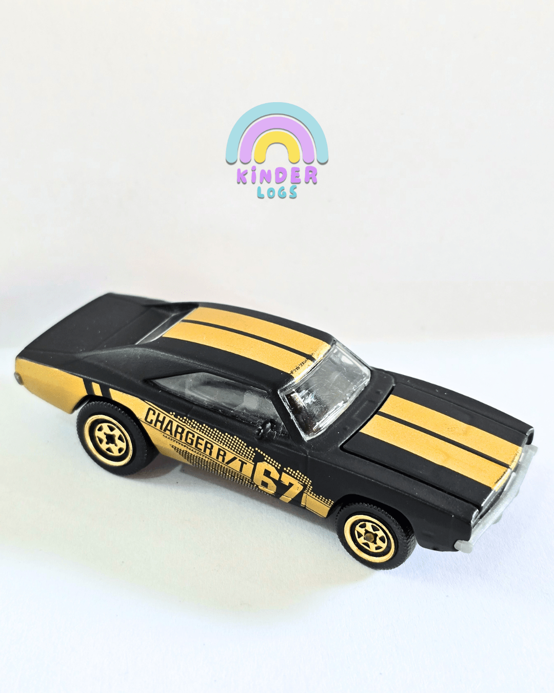 Majorette Dodge Charger RT - Black - Gold (Used Car) - Kinder Logs
