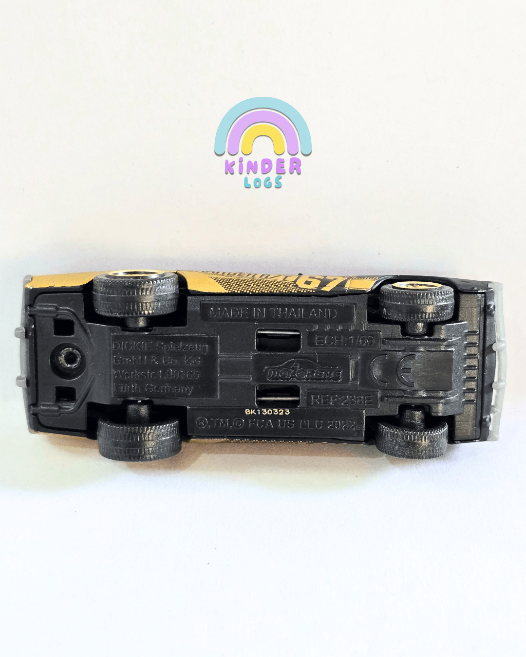 Majorette Dodge Charger RT - Black - Gold (Used Car) - Kinder Logs