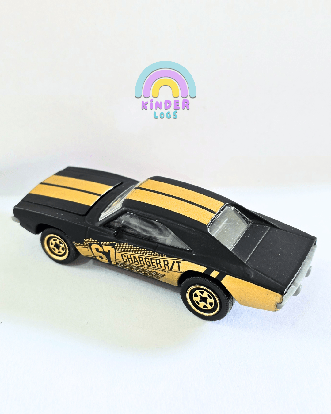 Majorette Dodge Charger RT - Black - Gold (Used Car) - Kinder Logs