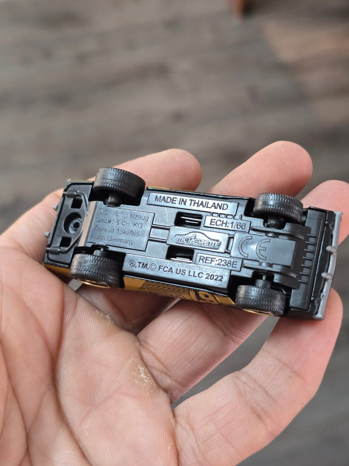 Majorette Dodge Charger RT - Black With Gold (Uncarded - New) - Kinder Logs