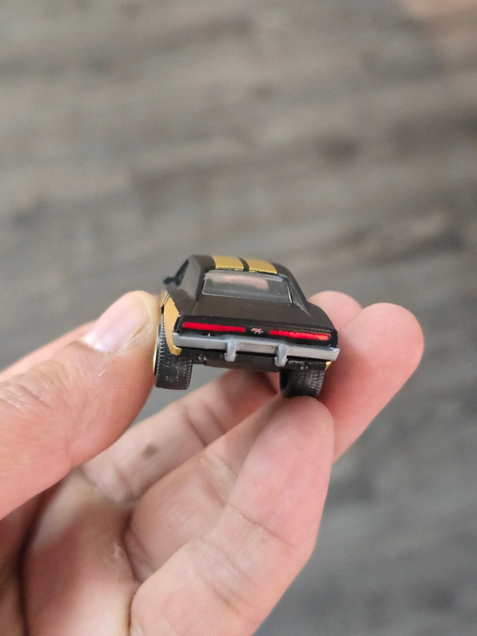 Majorette Dodge Charger RT - Black With Gold (Uncarded - New) - Kinder Logs