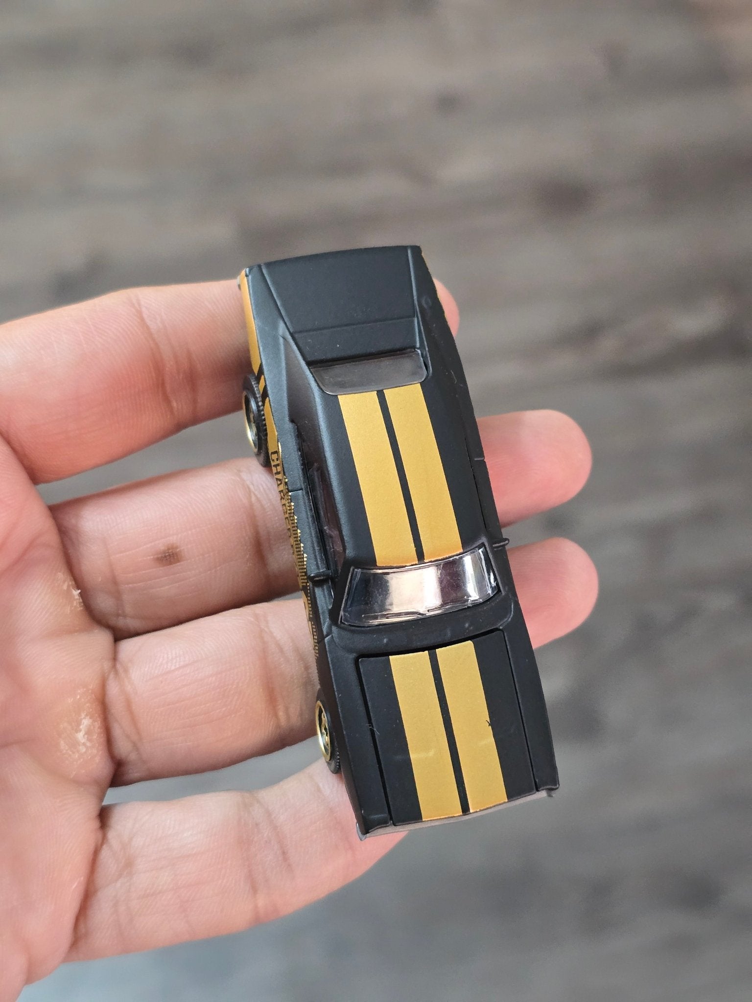 Majorette Dodge Charger RT - Black With Gold (Uncarded - New) - Kinder Logs