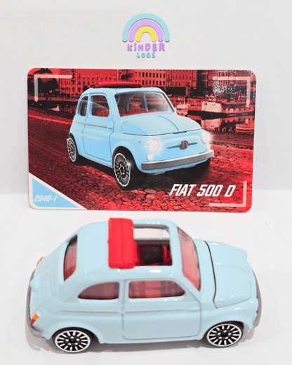 Majorette Fiat 500 D - Sky Blue (Uncarded) - Kinder Logs