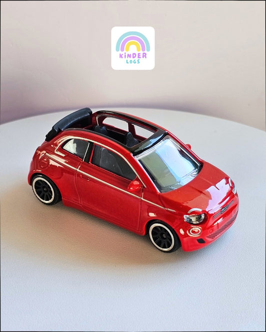 Majorette Fiat 500 Icon Edition - Red (Uncarded) - Kinder Logs