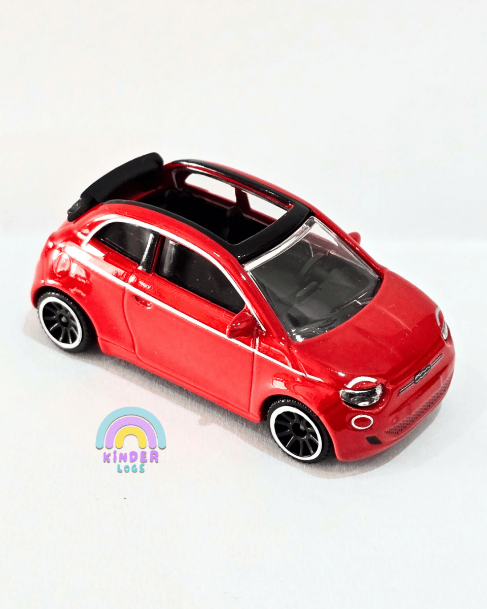 Majorette Fiat 500 Icon Edition - Red (Uncarded) - Kinder Logs