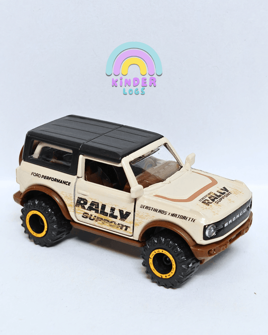 Majorette Ford Bronco Wildtrak - Beige (Uncarded - New) - Kinder Logs