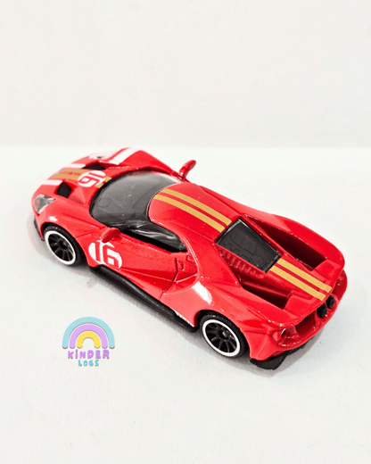 Majorette Ford GT - Red With Gold Stripes (Uncarded) - Kinder Logs