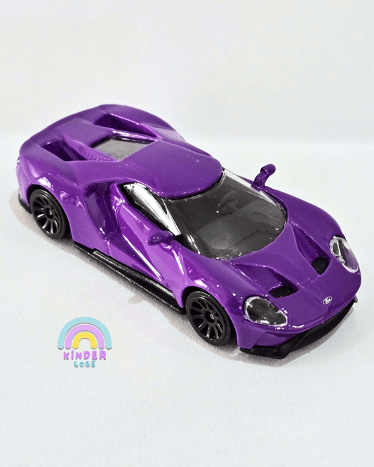 Majorette Ford GT Supercar - Purple Color (Uncarded) - Kinder Logs