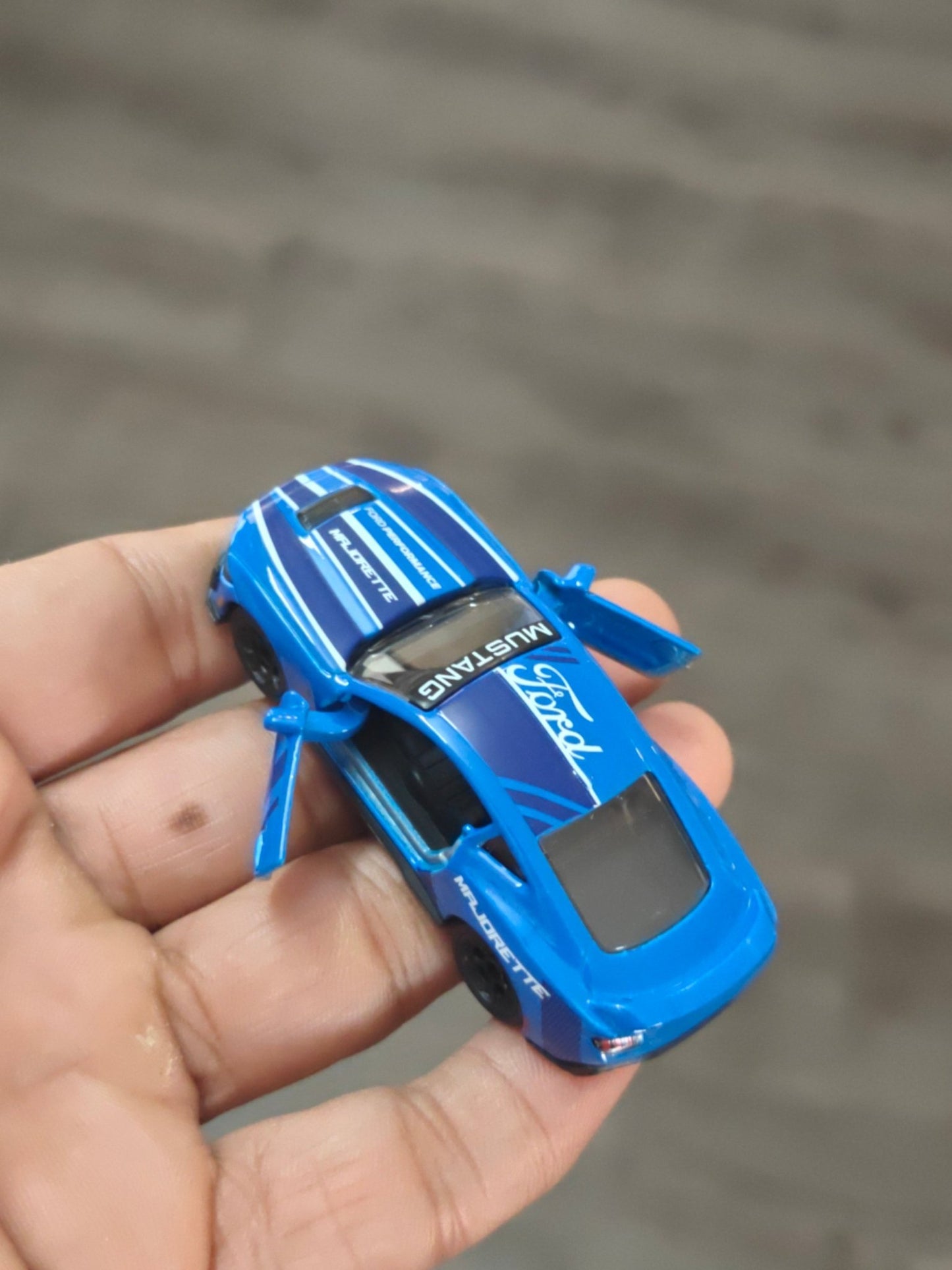 Majorette Ford Mustang Dark Horse - Blue (Uncarded - New) - Kinder Logs