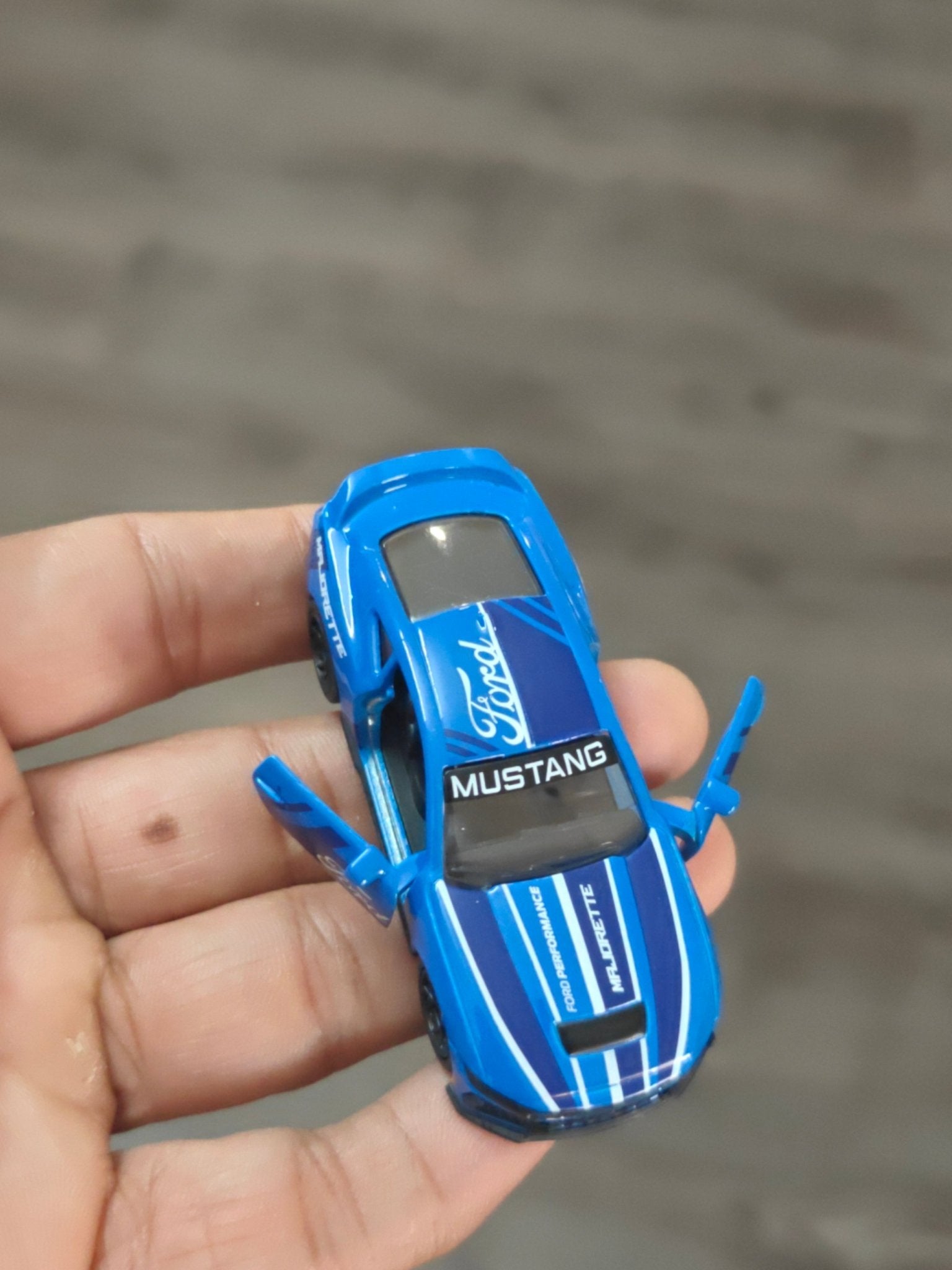 Majorette Ford Mustang Dark Horse - Blue (Uncarded - New) - Kinder Logs