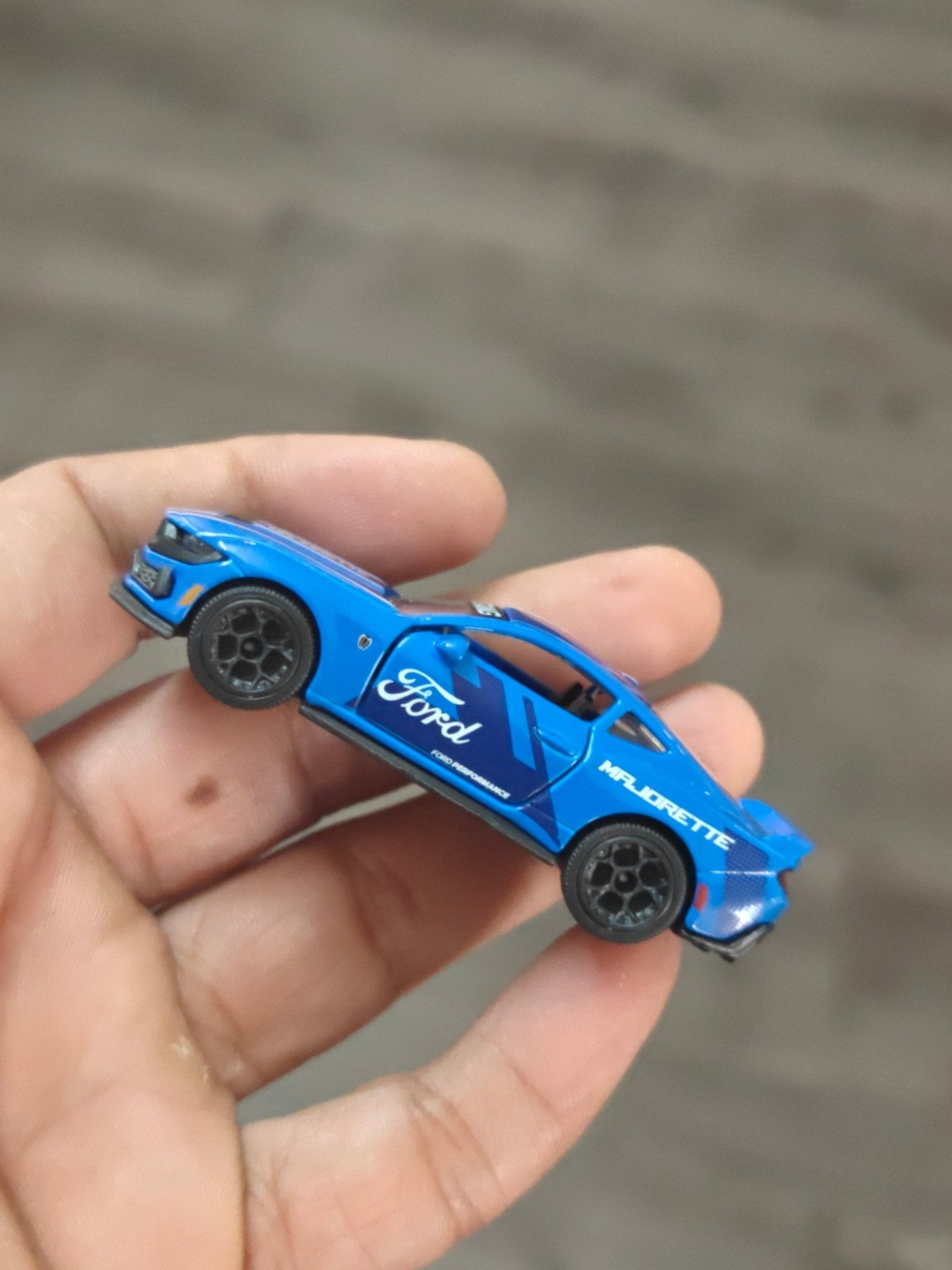 Majorette Ford Mustang Dark Horse - Blue (Uncarded - New) - Kinder Logs