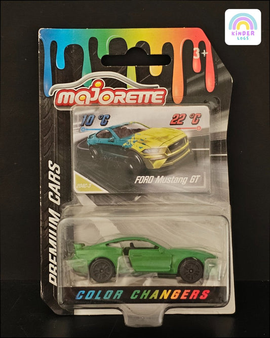 Majorette Ford Mustang GT Color - Changing Car - Kinder Logs