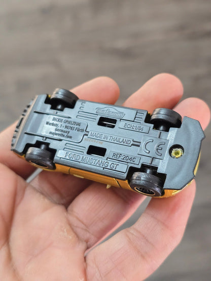 Majorette Ford Mustang GT - Gold (Uncarded - New) - Kinder Logs