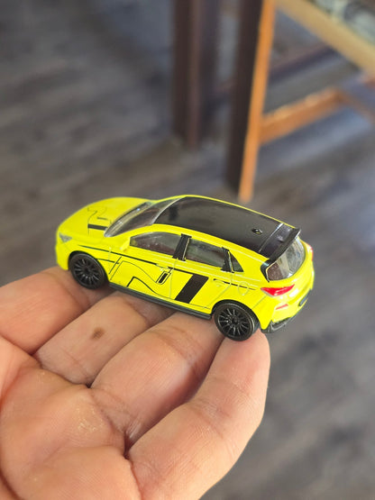 Majorette Hyundai i30 N - Neon Green (Uncarded - New) - Kinder Logs