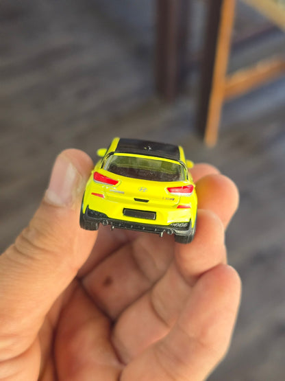 Majorette Hyundai i30 N - Neon Green (Uncarded - New) - Kinder Logs
