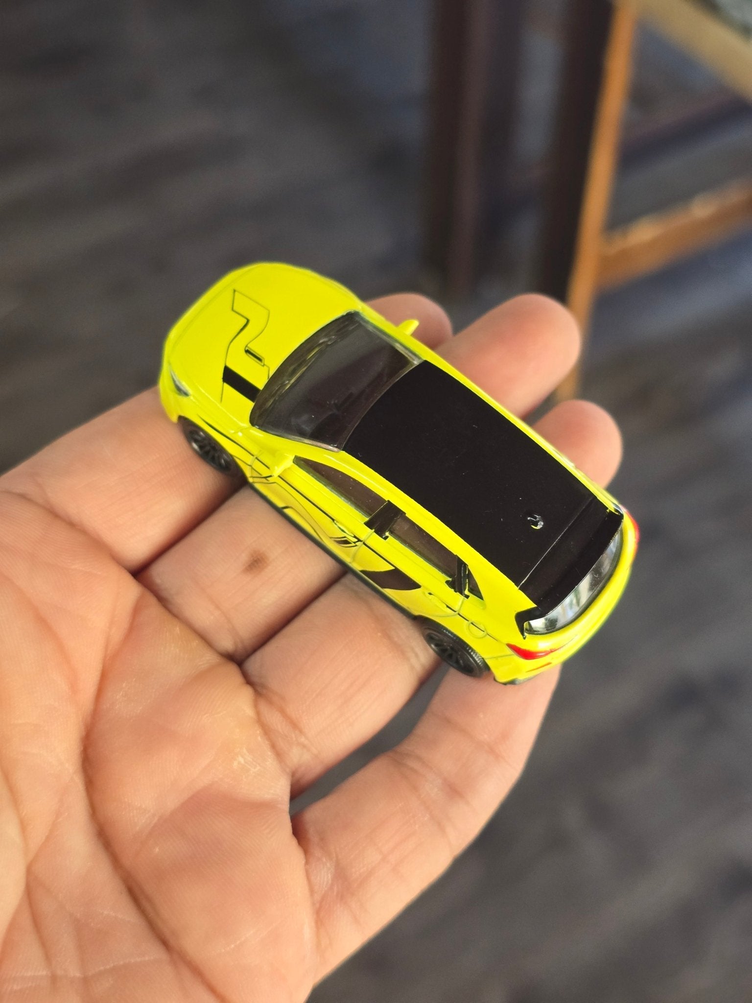 Majorette Hyundai i30 N - Neon Green (Uncarded - New) - Kinder Logs