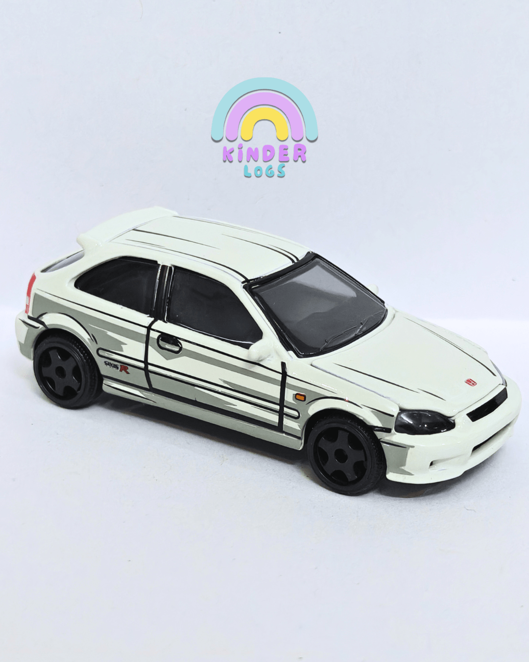 Majorette JDM Honda Civic Type R EK9 - White (Uncarded - New) - Kinder Logs