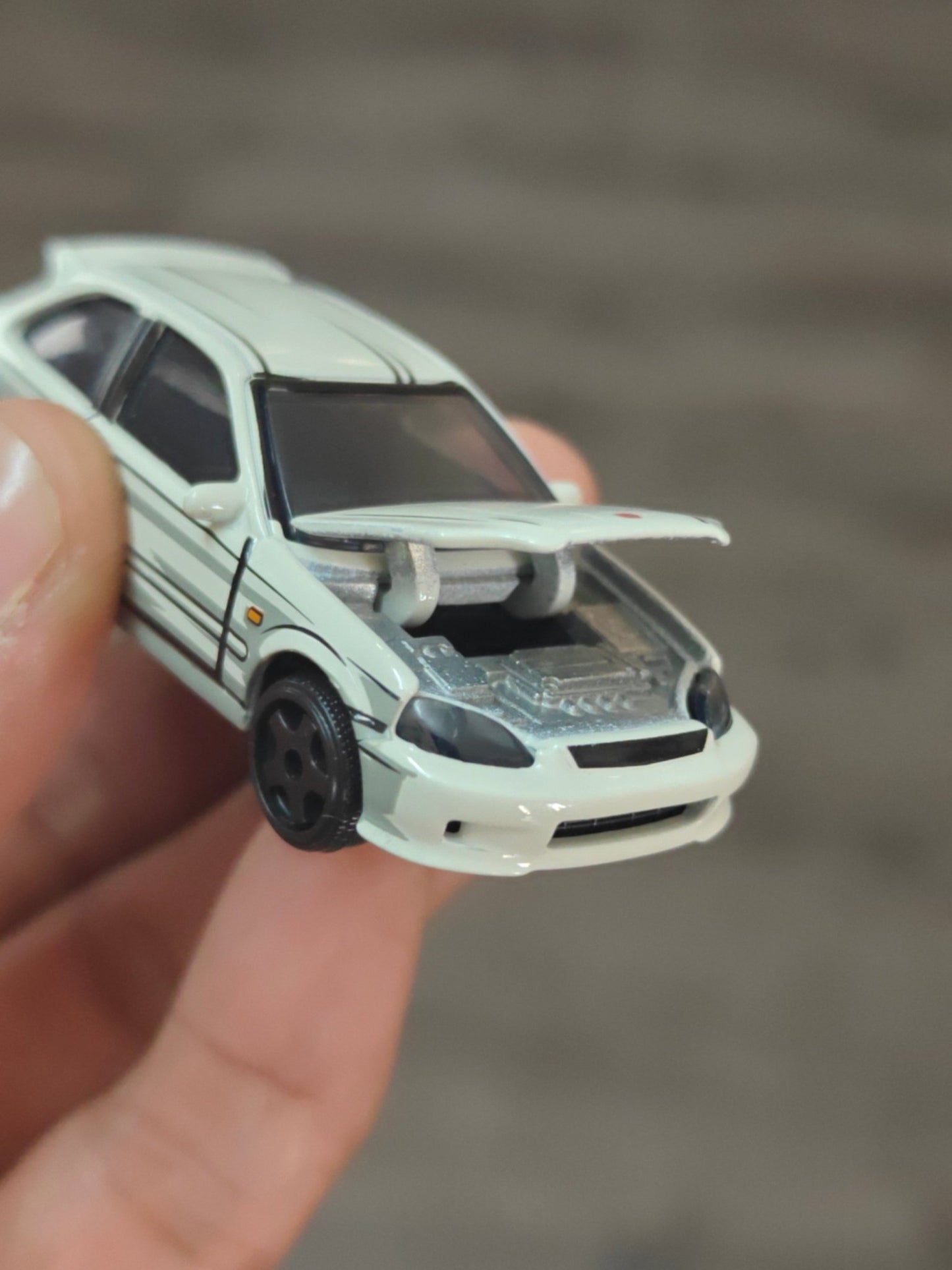 Majorette JDM Honda Civic Type R EK9 - White (Uncarded - New) - Kinder Logs