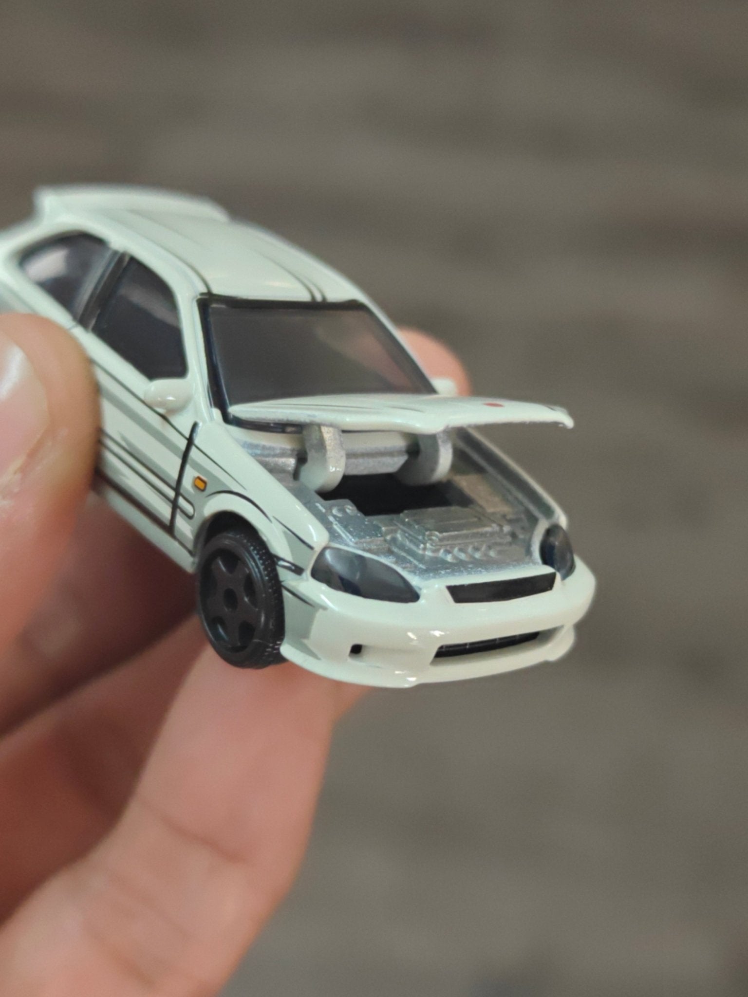 Majorette JDM Honda Civic Type R EK9 - White (Uncarded - New) - Kinder Logs