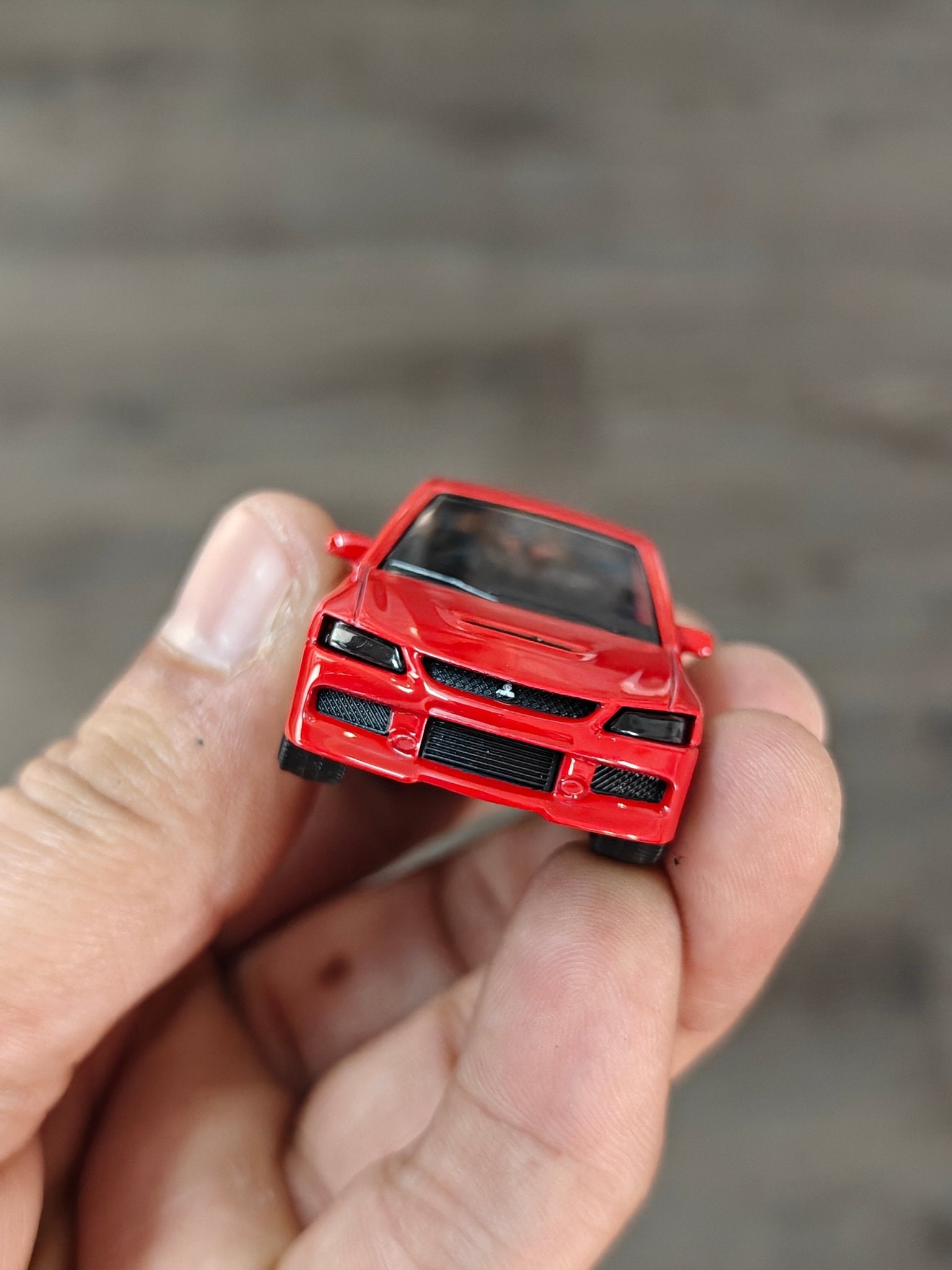 Majorette JDM Mitsubishi Lancer Evolution 9 - Red (Uncarded - New) - Kinder Logs