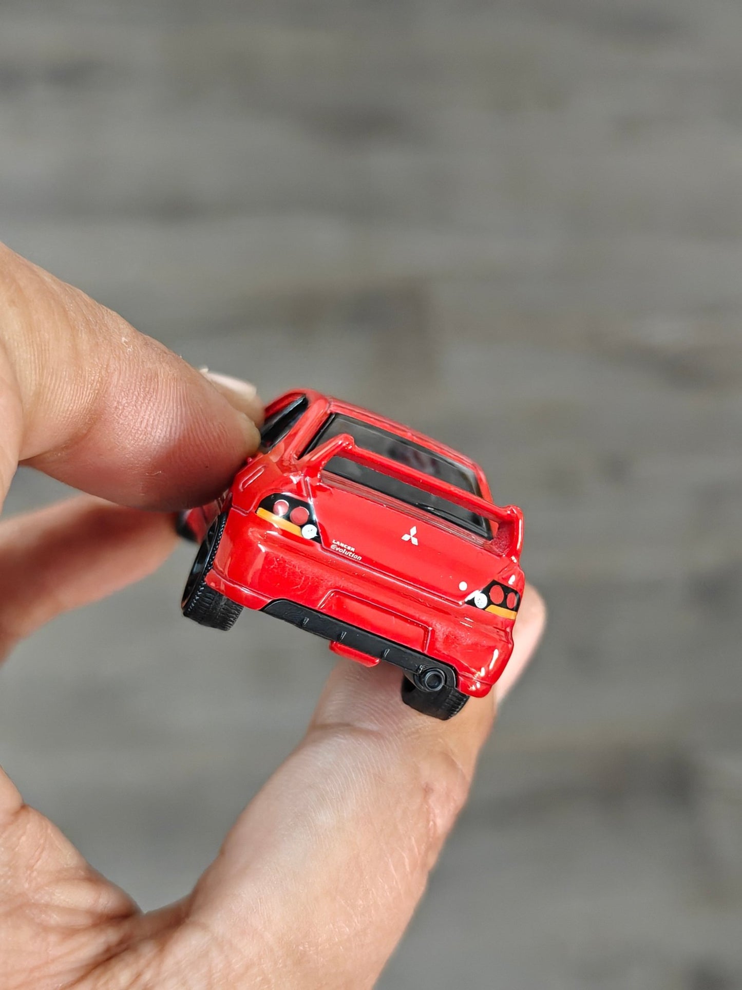 Majorette JDM Mitsubishi Lancer Evolution 9 - Red (Uncarded - New) - Kinder Logs