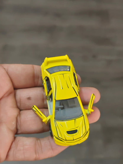 Majorette JDM Mitsubishi Lancer Evolution 9 - Yellow (Uncarded - New) - Kinder Logs