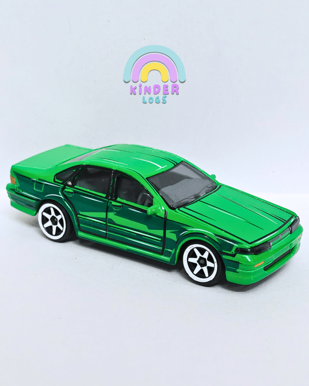 Majorette JDM Nissan Cefiro A31 - Green (Uncarded - New) - Kinder Logs