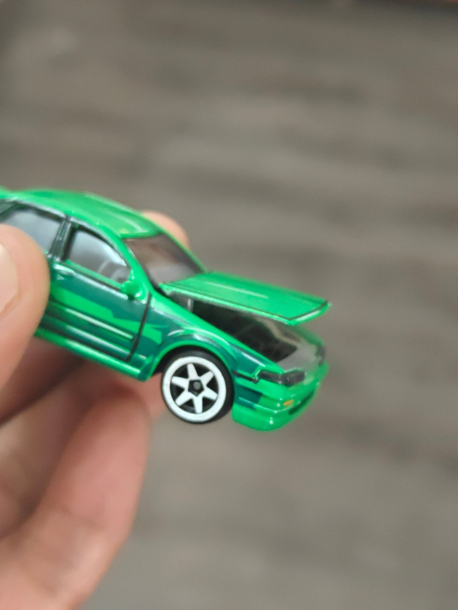 Majorette JDM Nissan Cefiro A31 - Green (Uncarded - New) - Kinder Logs